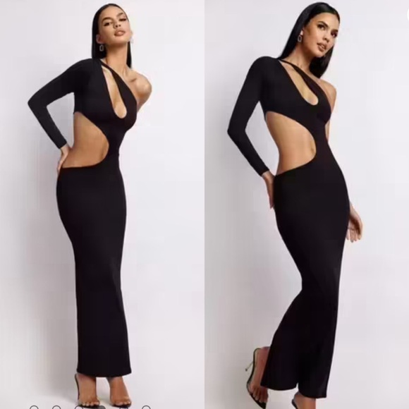 Meshki Joyce One Shoulder Cut-Out Midi Dress - Picture 4 of 16